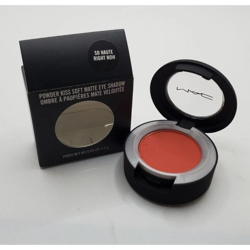 MAC SO HAUTE RIGHT NOW Eye Shadow ~Powder Kiss Bright Blood Orange Matte~ New